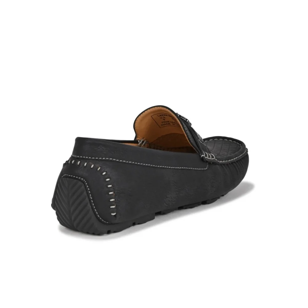 Rocawear Men's Laker Loafer Black Faux Leather Size 8.5 Retro Classy NWT